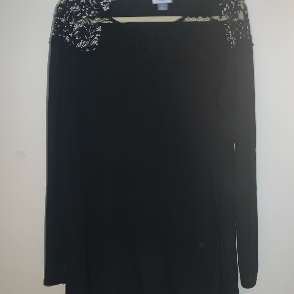 NWOT Lace Detailed Tunic Shirt
